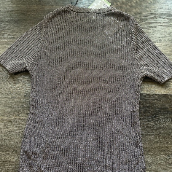 Metallic Rib-Knot Top - Picture 4 of 4